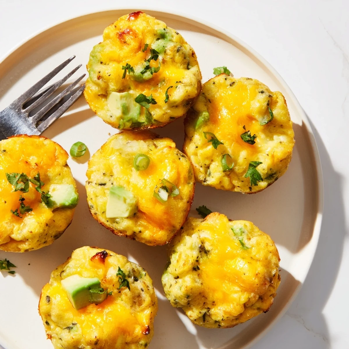 Delicious Avocado Ranch Potato Egg Muffins packed with tender potatoes and creamy avocado goodness.