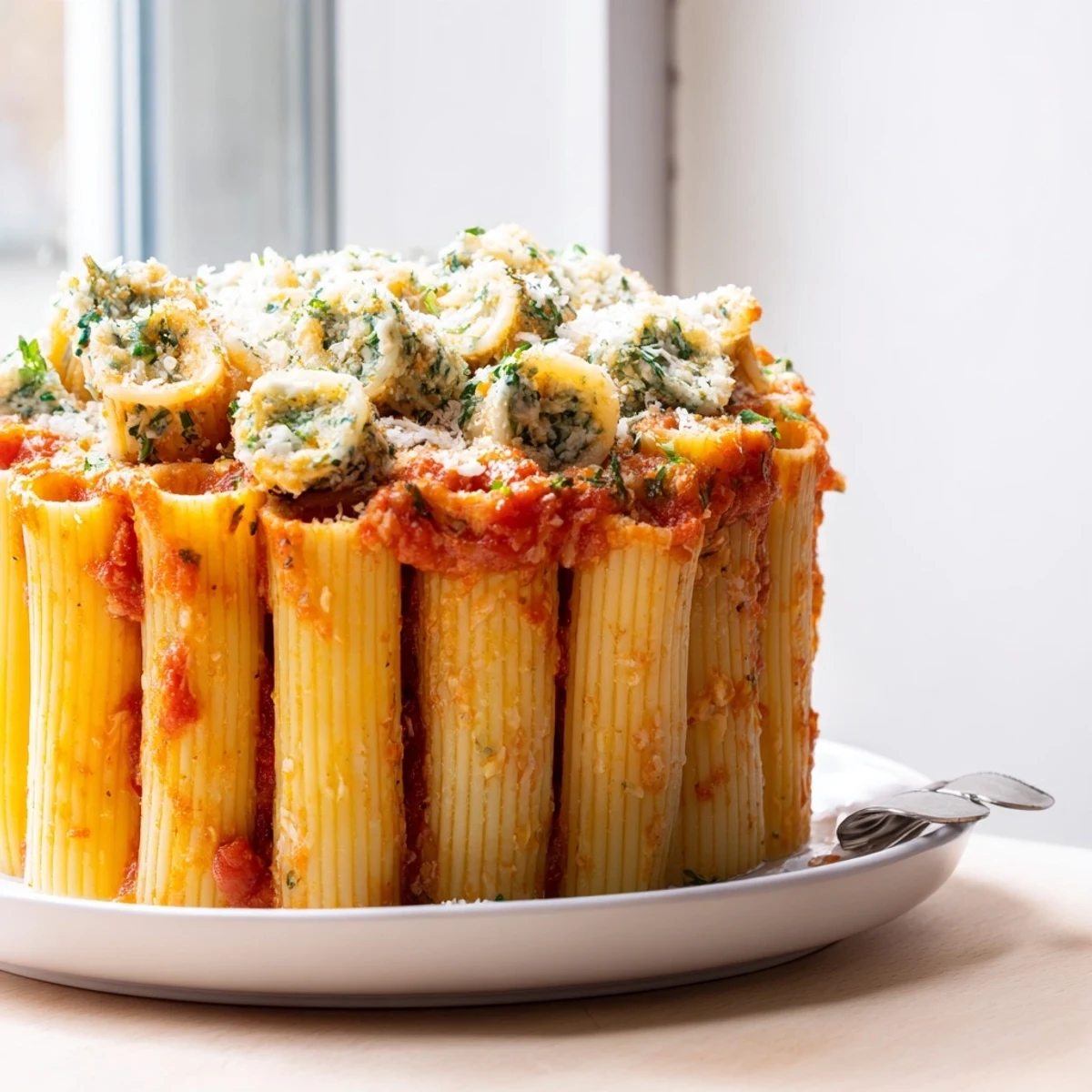 Honeycomb Pasta Cake Tomato