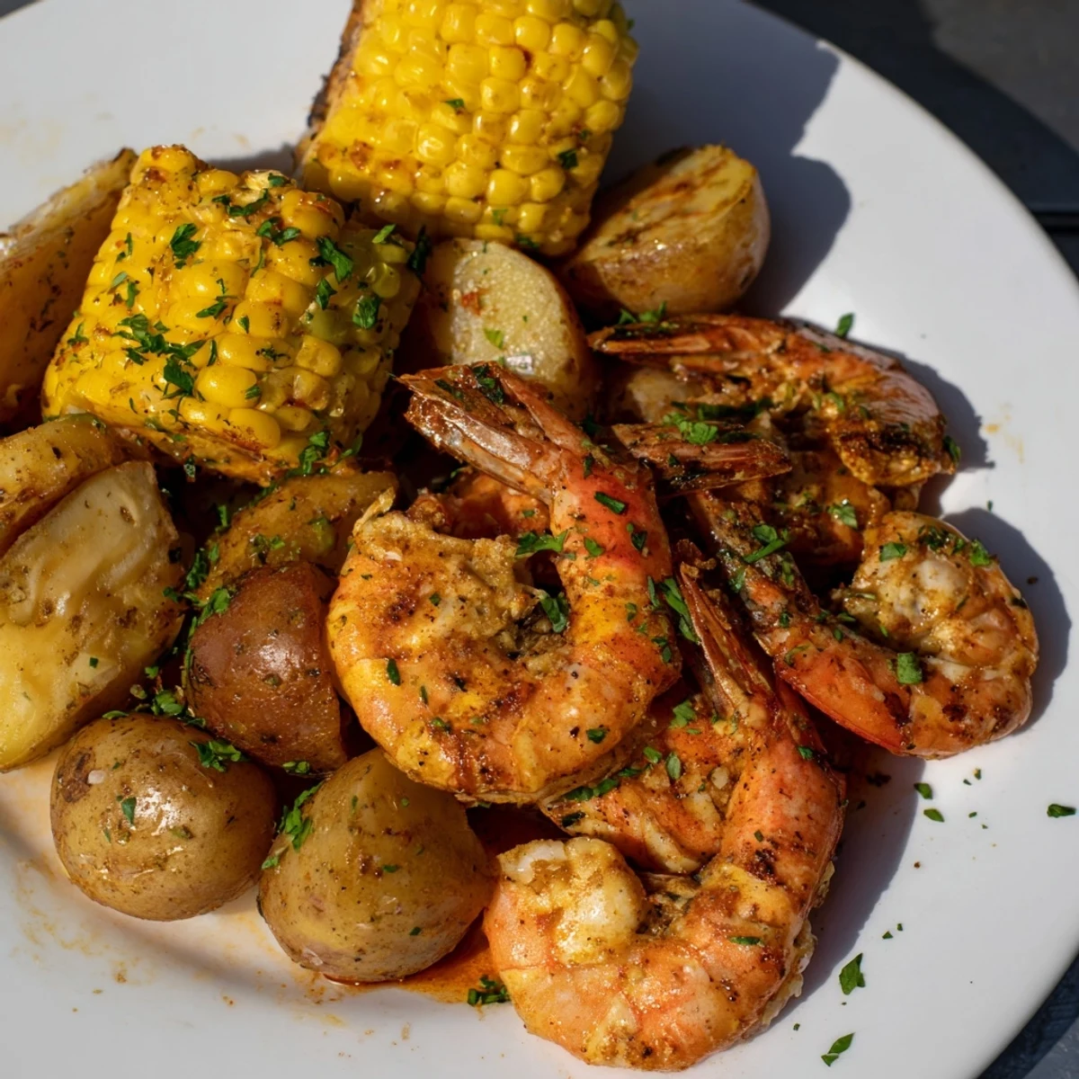Cajun Shrimp Sweet Corn