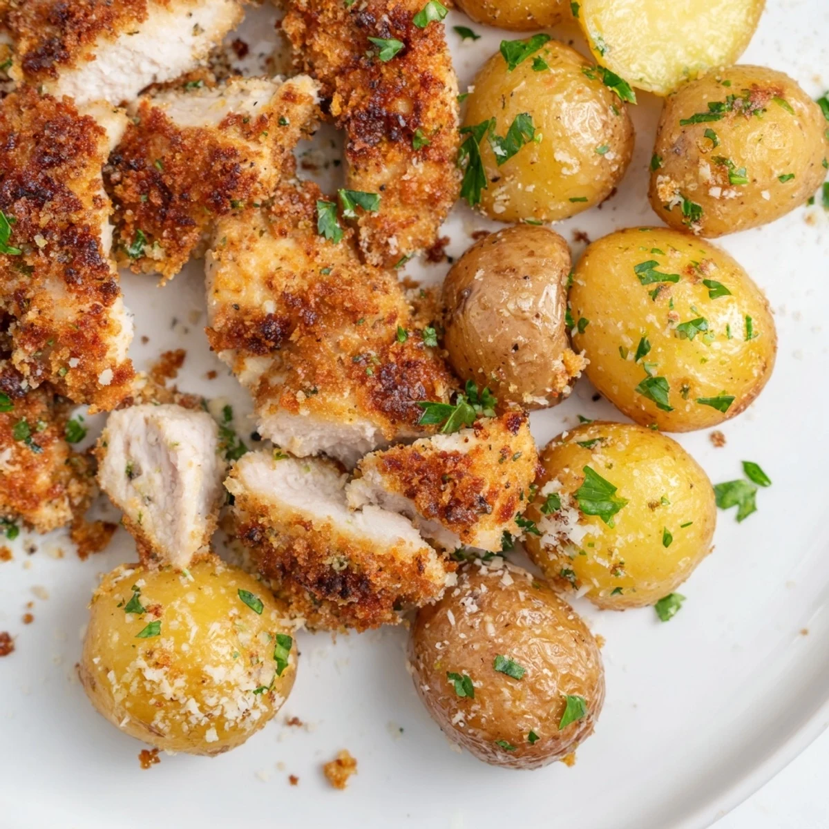 Crispy Parmesan Crusted Chicken