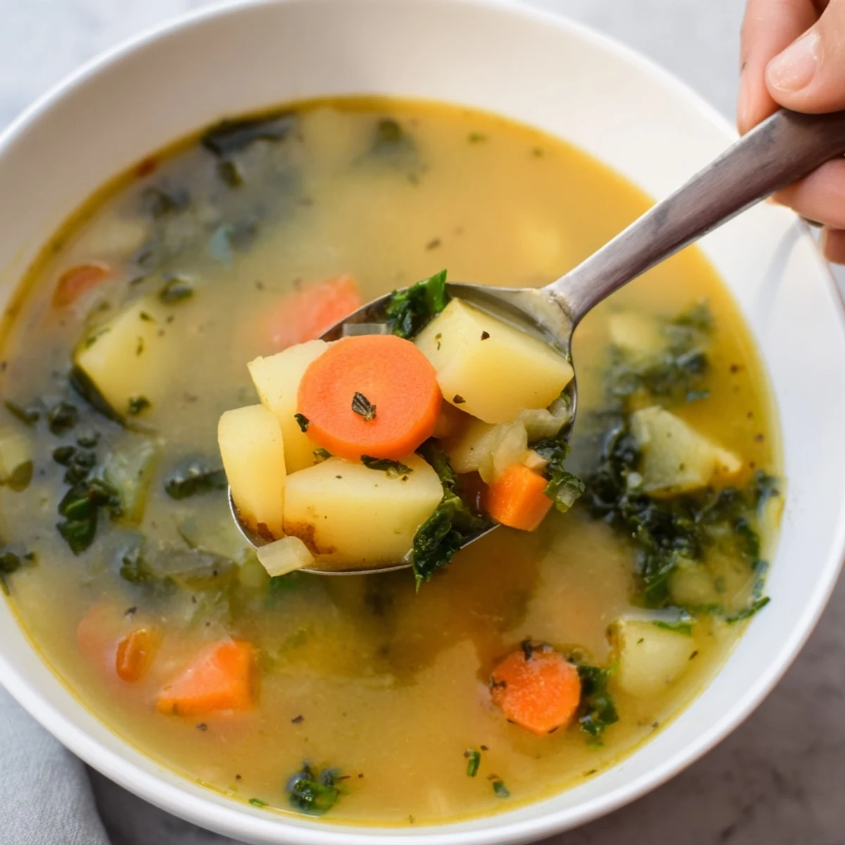 Vegetarian Potato Kale Soup