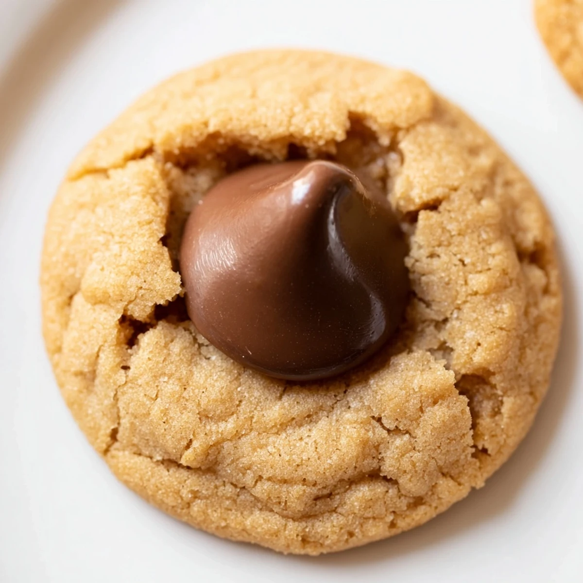 Freshly baked 3-Ingredient Peanut Butter Blossoms, cooling on a rack, ready for a sweet treat.
