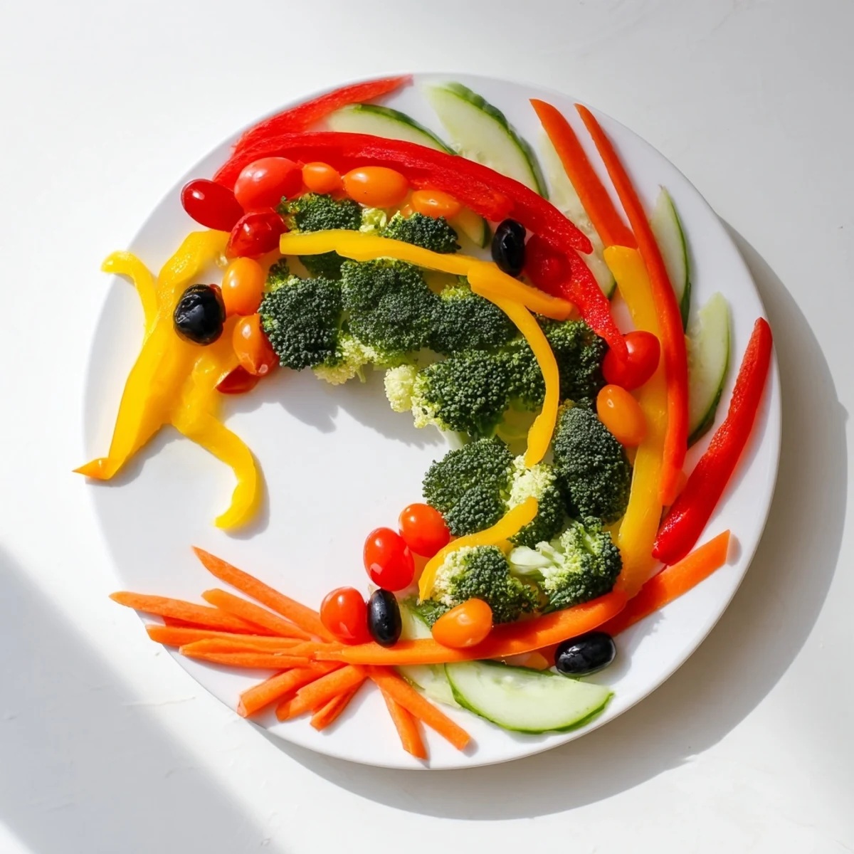 Enjoy a whimsical Seahorse Veggie Dip Platter, a healthy and delightful snack with fresh flavors.