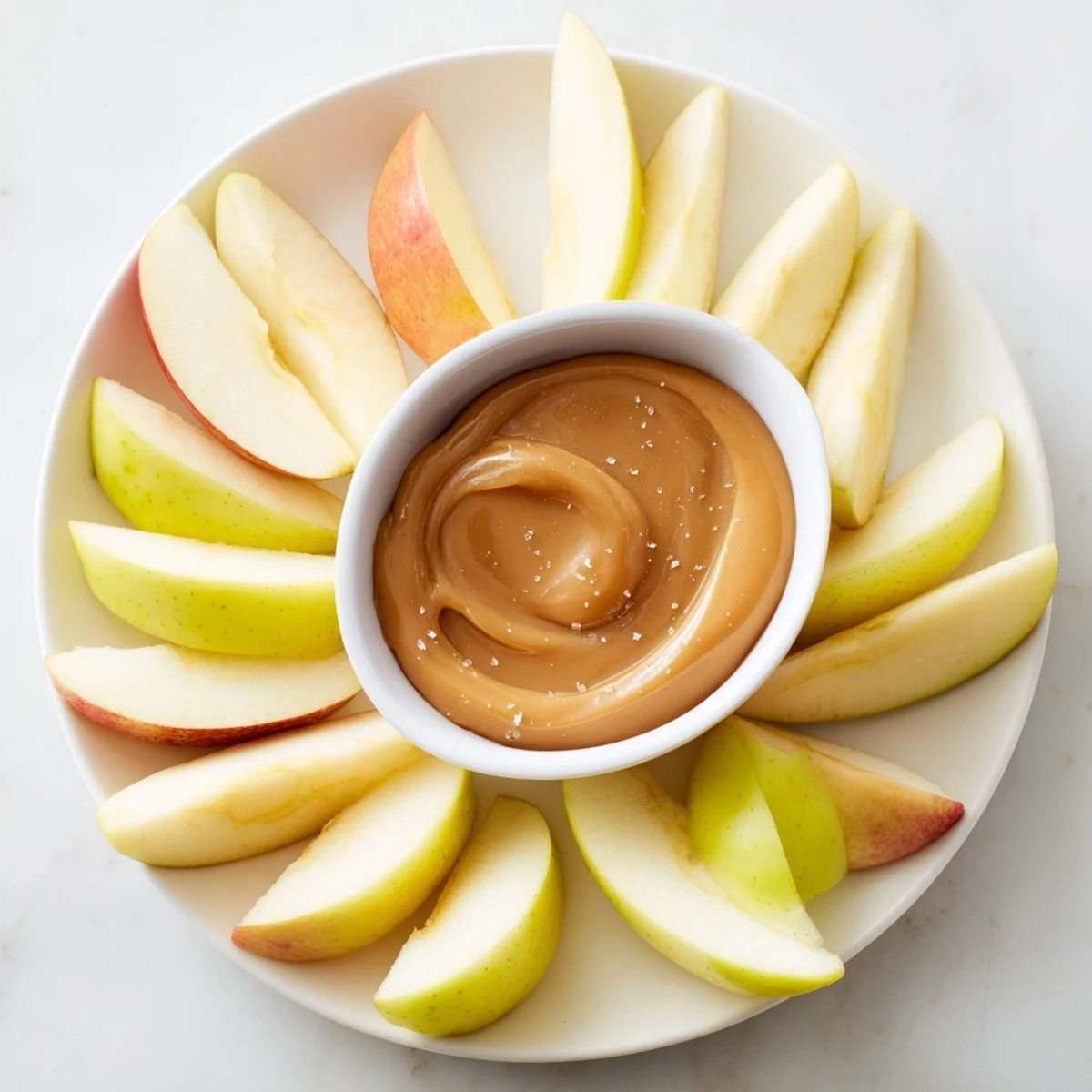 Apple Slices with Caramel Dip
