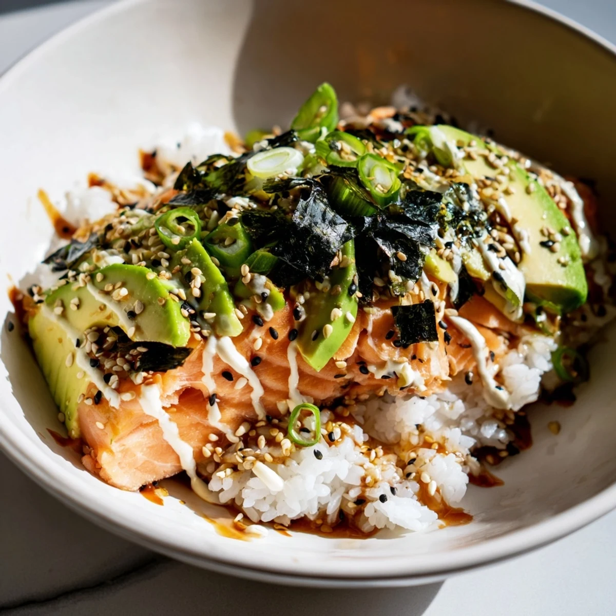 Enjoy this easy-to-make classic salmon rice, a quick and satisfying pescatarian dinner idea.