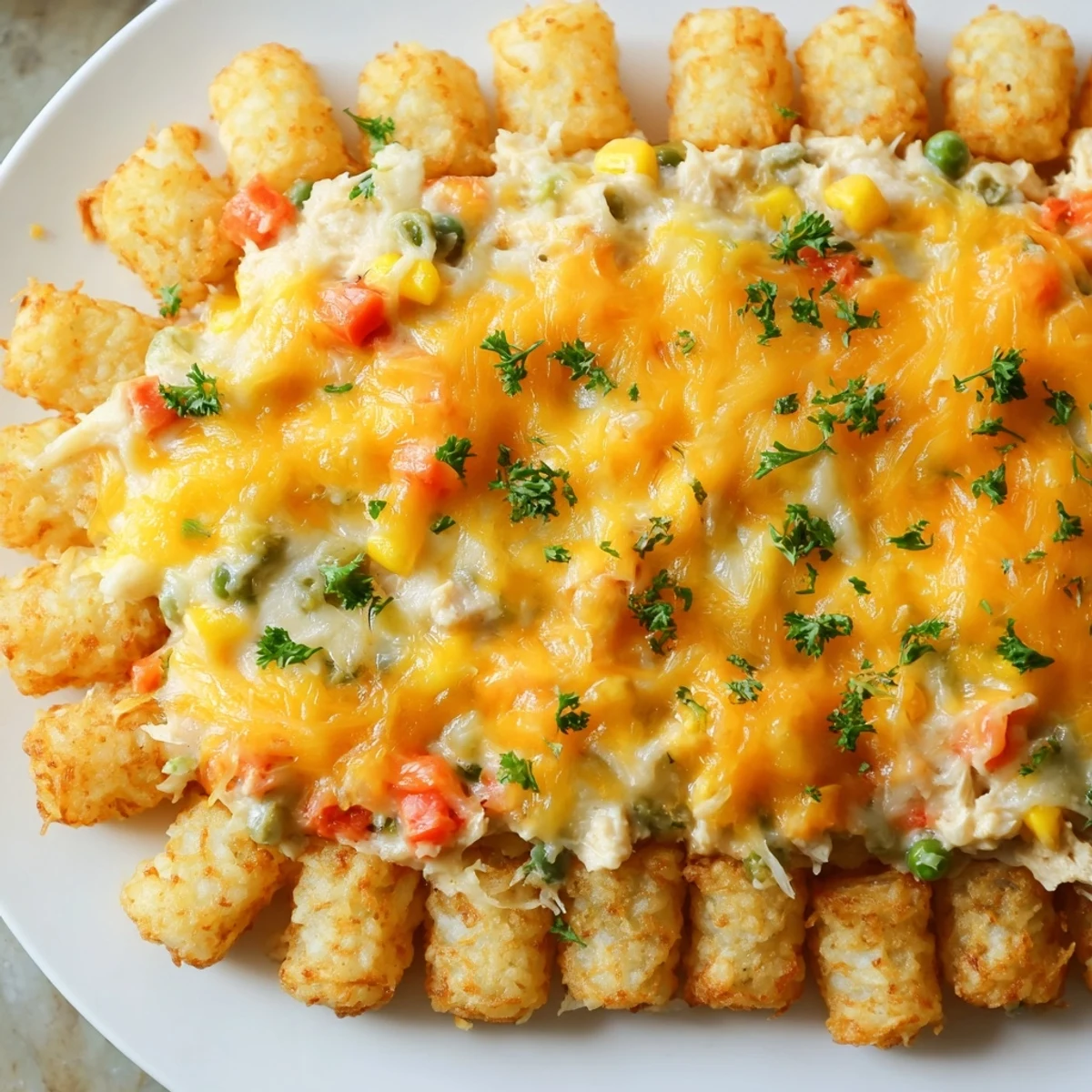 Crispy Tater Tot Casserole