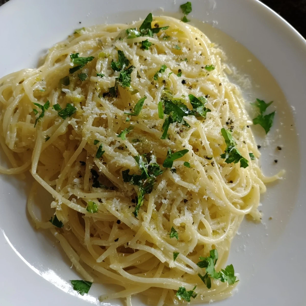 Lemon Butter Pasta Light