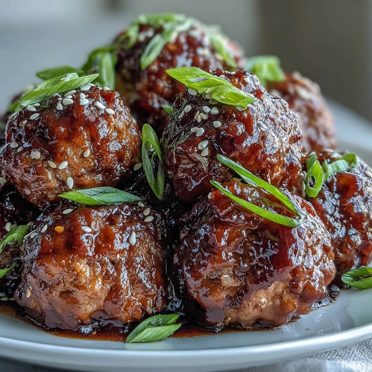 Easy Sweet and Sour Crock Pot Meatballs in a slow cooker, tender and glistening with fruity peach sauce, ready for a weeknight dinner over steamed rice.