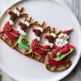 Santa's Sleigh Cookie Display
