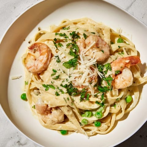 Instant Pot Shrimp Alfredo Pasta