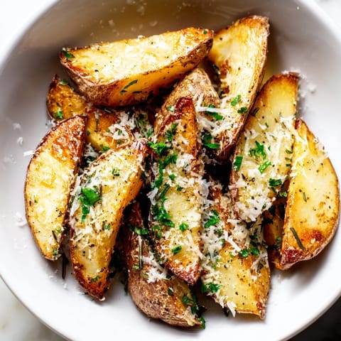 Rosemary Parmesan Potato Wedges