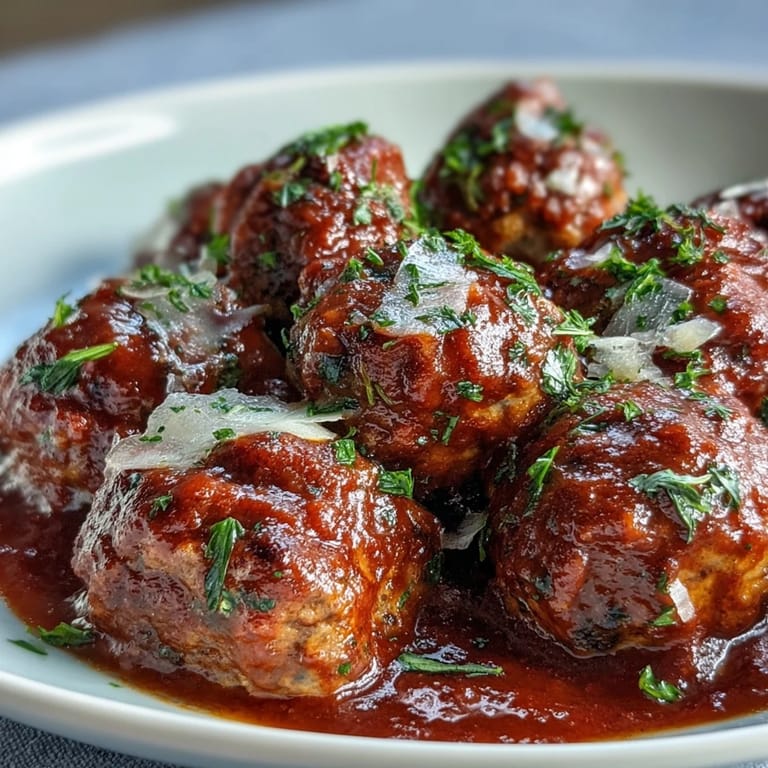 Housewarming Slow Cooker Meatballs in Marinara, savory and aromatic, perfect for sharing at parties or as a hearty main dish.