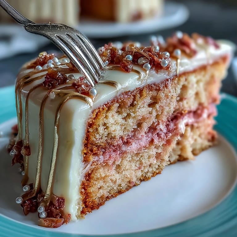 Beautifully frosted rosé velvet cake, a dessert masterpiece for parties.