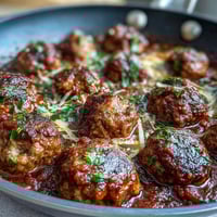 Housewarming Slow Cooker Meatballs in Marinara sauce, tender and juicy, served with rich tomato sauce in a cozy slow cooker.  